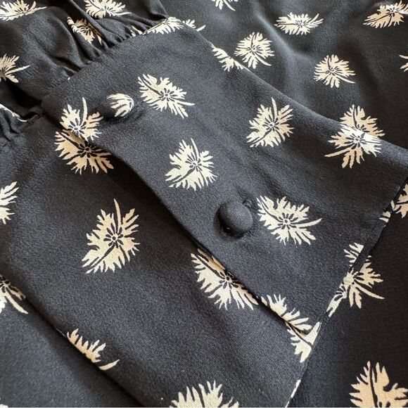 Isabel Marant Ceciline Silk Long Sleeve Top Mock Neck Floral US 6‎ New $1498 - Picture 6 of 15